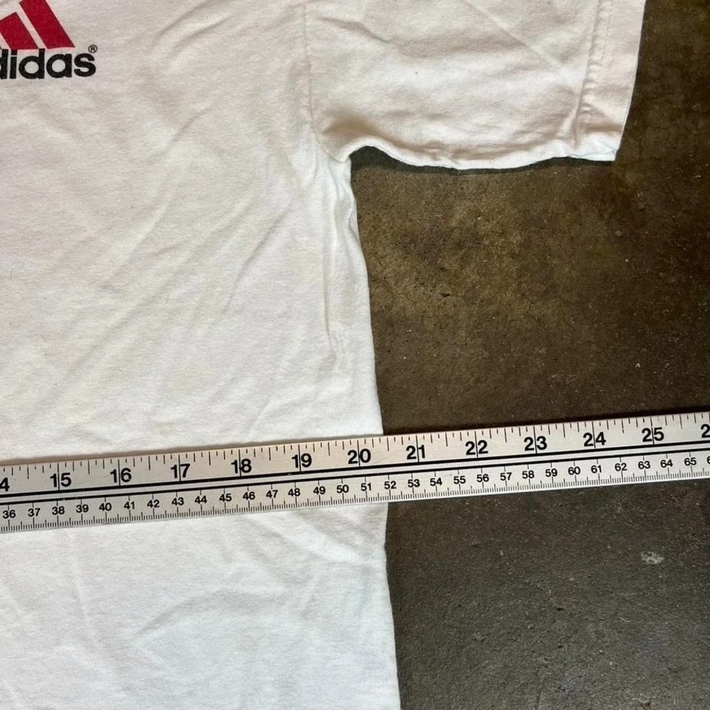 Vintage 90s Adidas white Columbia River Outrigger Tee Size men's small